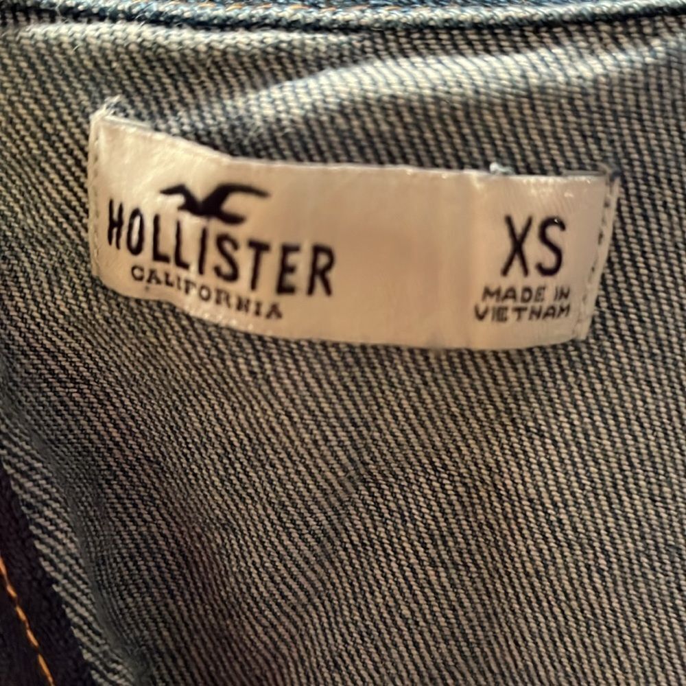 Hollister Overalls Denim Blue Mini Dress size XS - Picture 8 of 9
